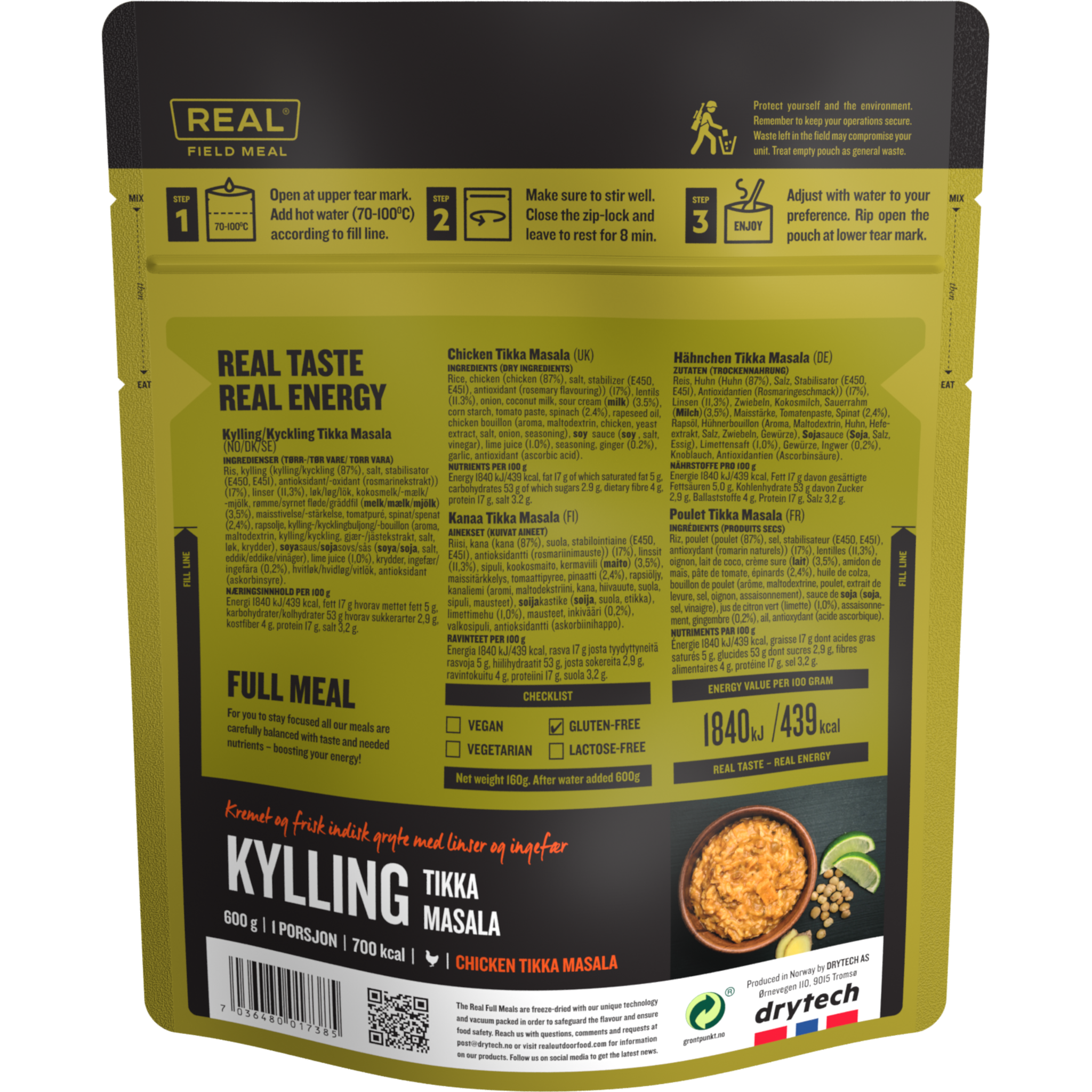 REAL Field Meal Chicken Tikka Masala