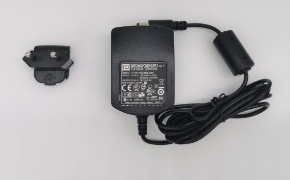 Power Adapter 12V-1.5A with Plug Face (EU) and Ferrite Core