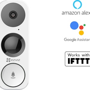 Dörrklocka med kamera, Google Assistand & Alexa kompatibel