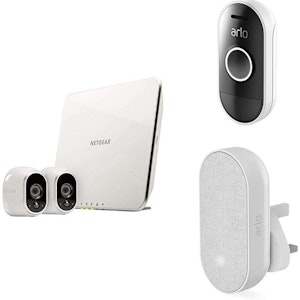 Arlo - HD Wireless Home Security Camera System with Cloud Storage Included, 2 camera kit + Smart Doorbell and Chime included