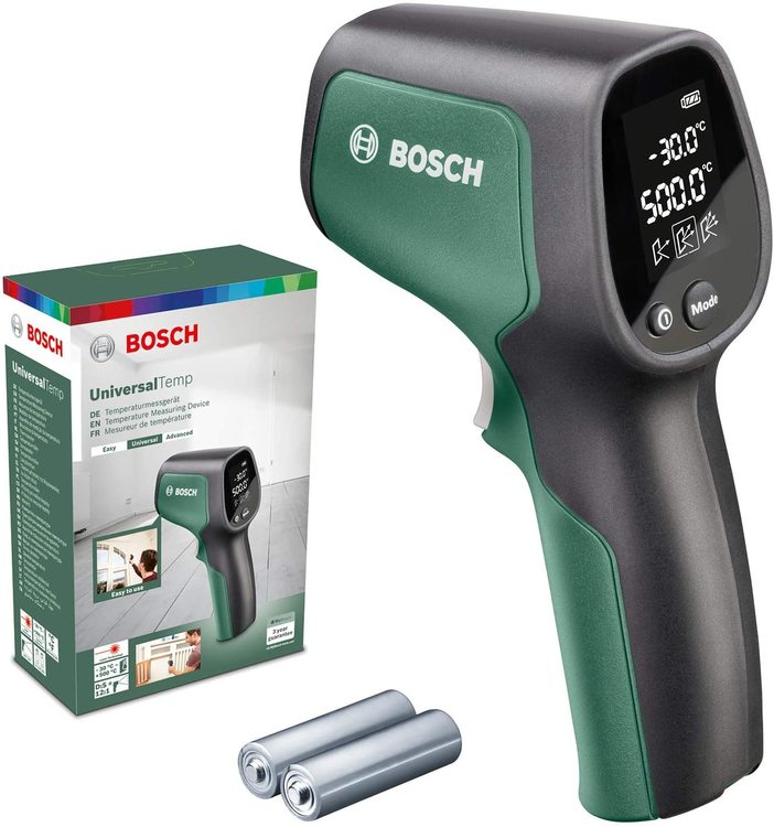 Bosch Infrared Thermometer UniversalTemp (Temperature Range: -30°C to +500°C