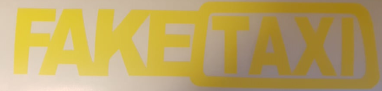 Faketaxi dekal gul - 2 olika storlekar