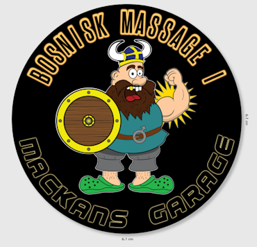 V05 runt samlarmärke Bosnisk massage