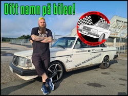 Ditt namn på bilen! + race sponsor dekal - 1000kr