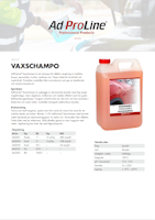 Vaxshampo Adproline 1 liter