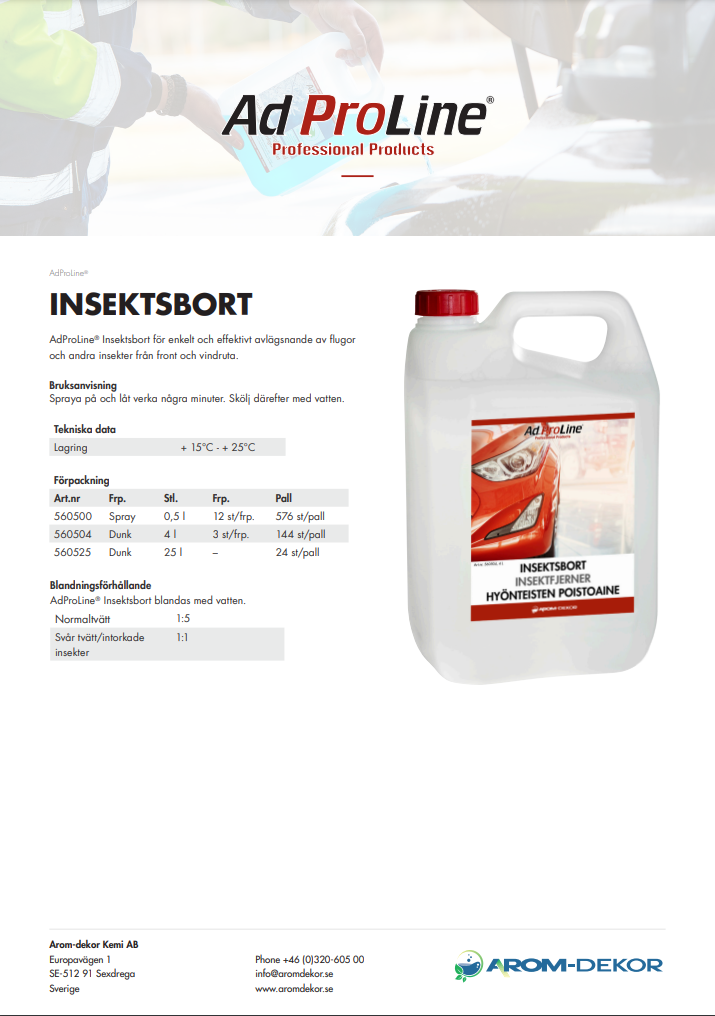 Insektsbort Adproline 0,5 liter