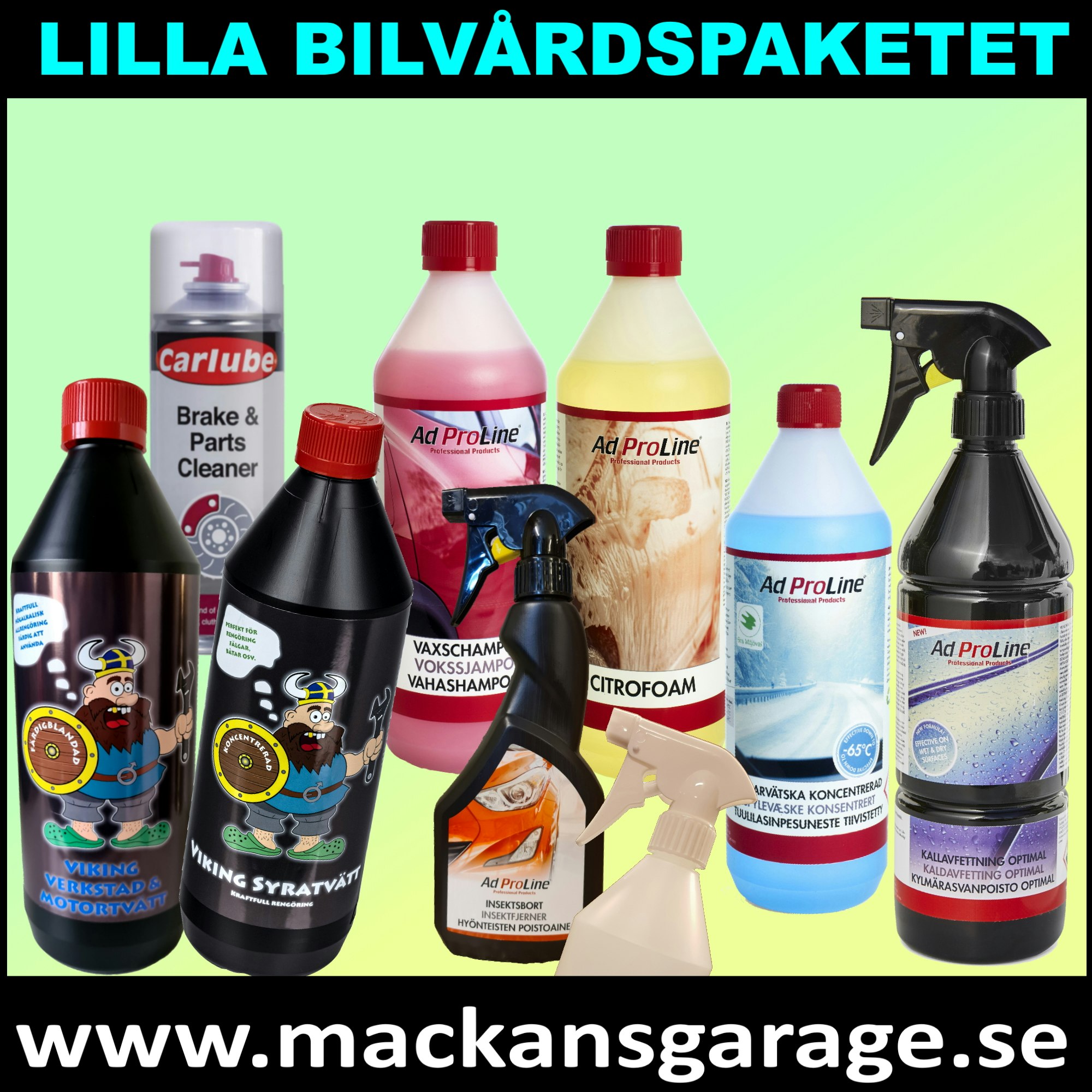 Lilla bilvårdspaketet - 15% rabatt