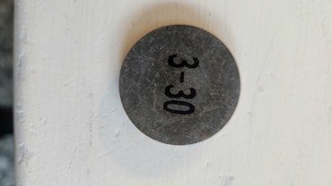 Ventil Shims / Ventiljusterbricka 3,30mm