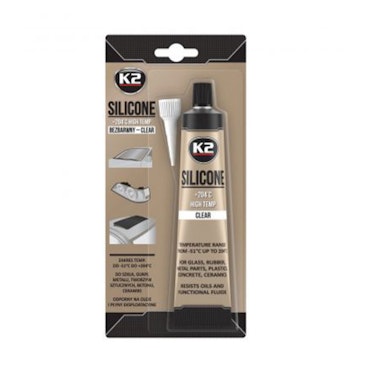Silikon högtemperatur +204°C transparent 85g tub