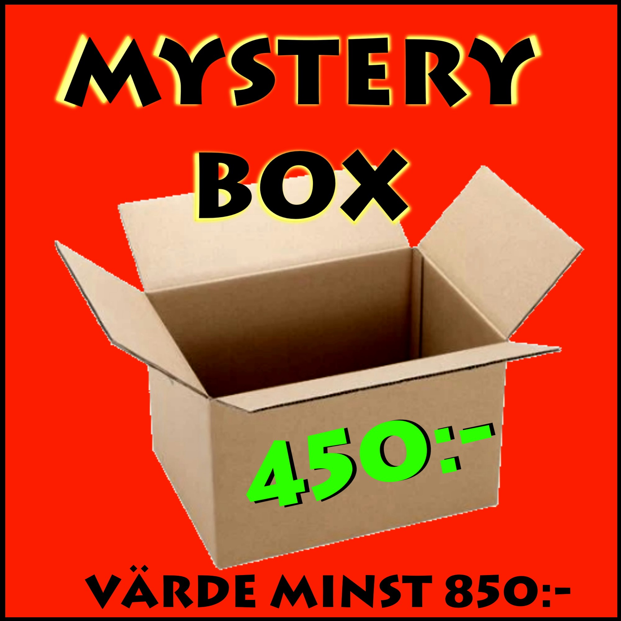 Mystery Box - Värde minst 850:- Begränsat antal/dag!