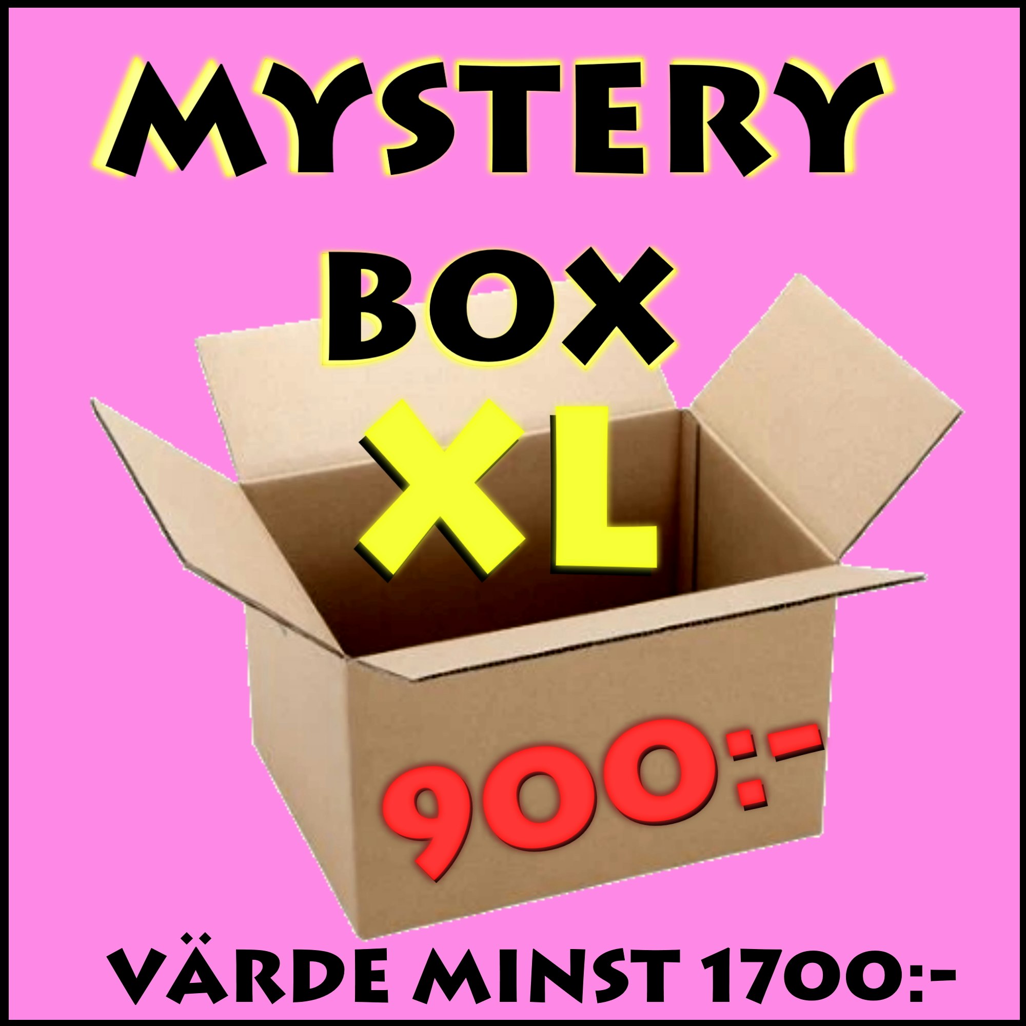 Mystery Box XL - Värde minst 1700:- Begränsat antal/dag!
