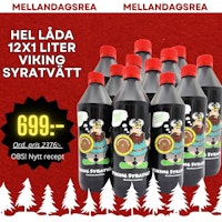 *REA* - HEL LÅDA Viking Syratvätt  12x1 liter- *nytt recept*