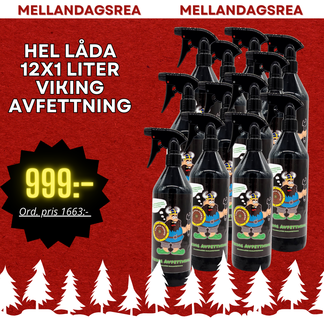 *REA* HEL LÅDA 12x1 liter Viking Avfettning (kallavfettning)