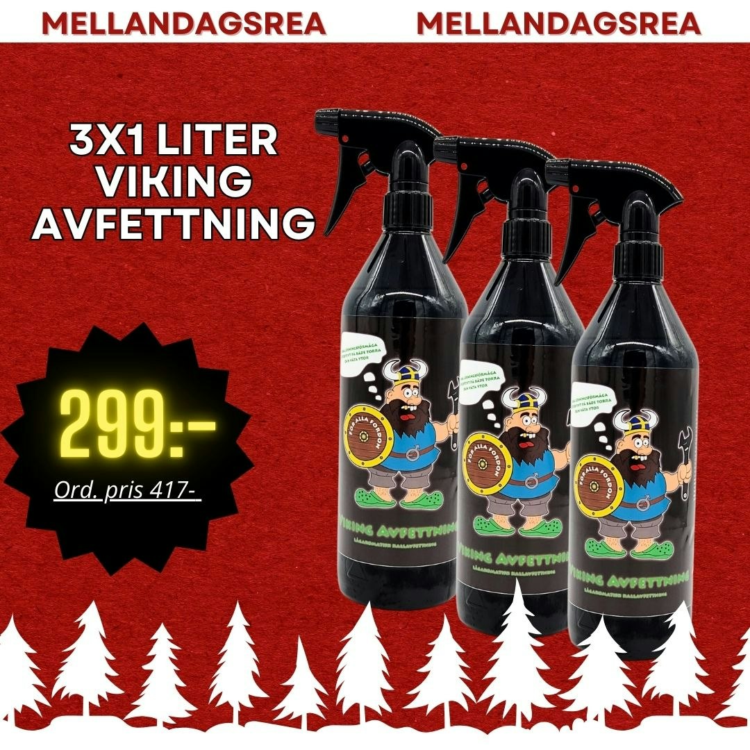 * REA * 3x1 liter Viking Avfettning (kallavfettning)