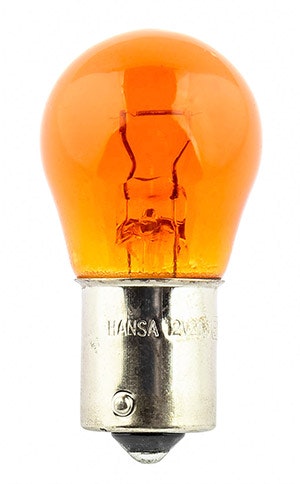 Gul BA15s Glödlampa 12V 21W (PY21W) v1