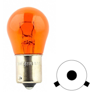 Gul BAU15s Glödlampa 12V (PY21W) v2