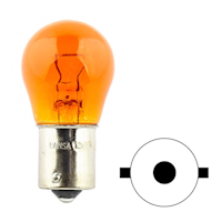 Gul BA15s Glödlampa 12V 21W (PY21W) v1