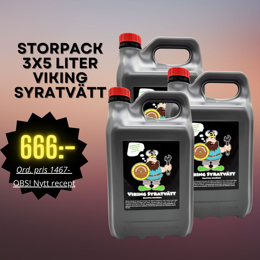 * KAMPANJ * - Viking Syratvätt 3x5 liter- *nytt recept*