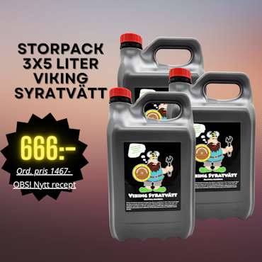* KAMPANJ * - Viking Syratvätt 3x5 liter- *nytt recept*