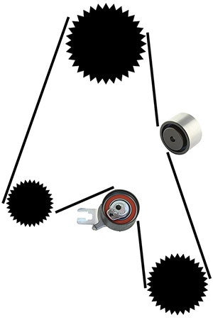 Kamremskit Volvo V70, S40, V50, C30, S/V60, S80 XC70 XC90 DIESELMOTOR
