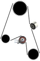 Kamremskit Volvo V70, S40, V50, C30, S/V60, S80 XC70 XC90 DIESELMOTOR