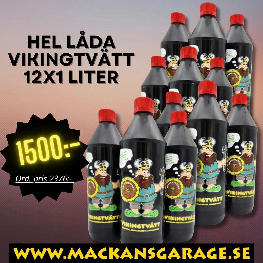 *KAMPANJ* - HEL LÅDA Vikingtvätt  12x1 liter koncentrat