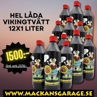 *KAMPANJ* - HEL LÅDA Vikingtvätt  12x1 liter koncentrat