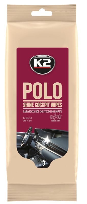 K2 Polo Shine Wipes interiör rengöring