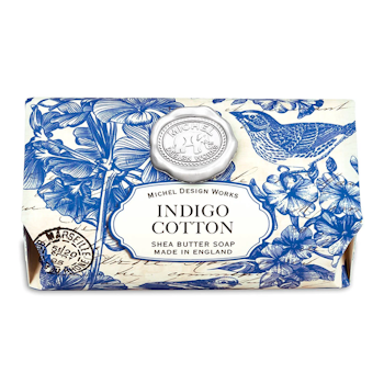 Indigo Cotton Large Bath Soap Bar