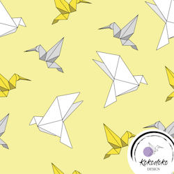 ORIGAMI BIRDS - YELLOW