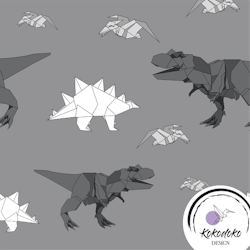 Origami Dinosaurs - Grey
