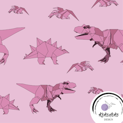 Origami Dinosaurs - Pink