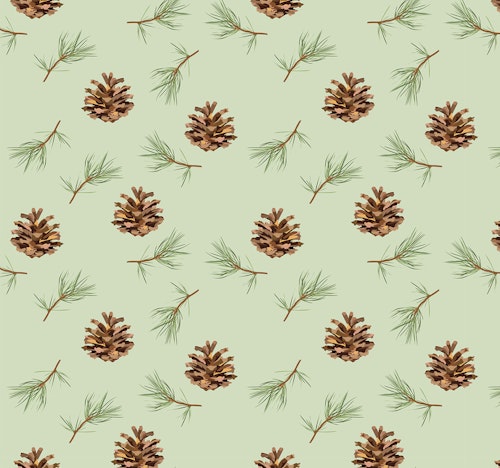 PINE CONE - LIGHT GREEN