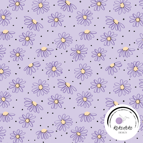 DAISY PURPLE DOTTED