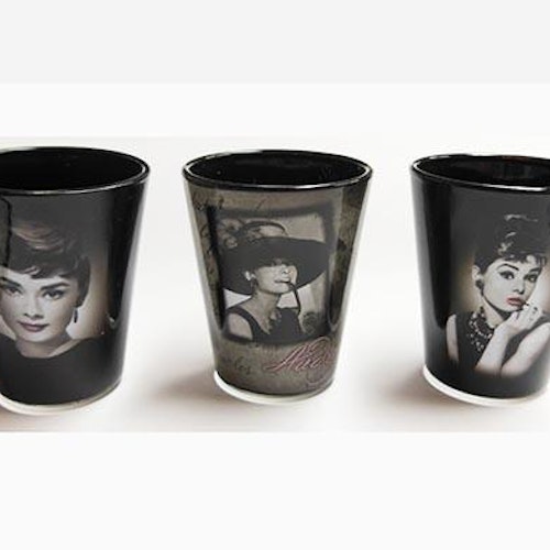 Shotglas 3-pack "Audrey Hepburn"