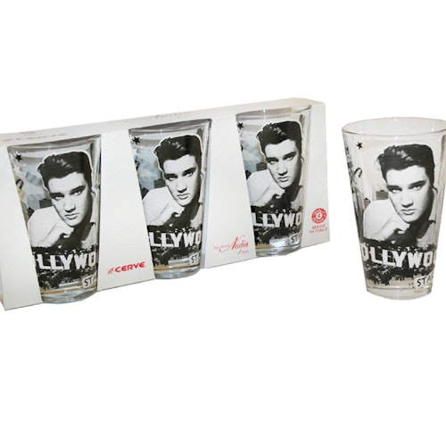 Dricksglas 3-pack "Elvis Presley"