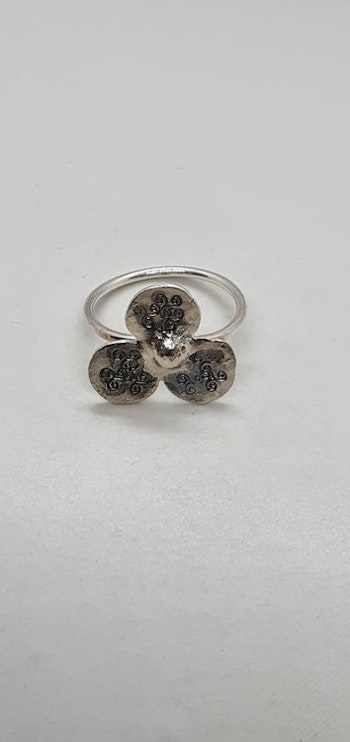 Ring Krusidull i 925 sterlingsilver