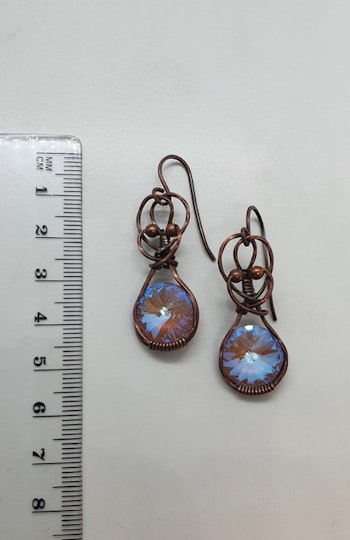 Örhängen Sweet Swirls med Cappuccino DeLite Swarovski kristaller