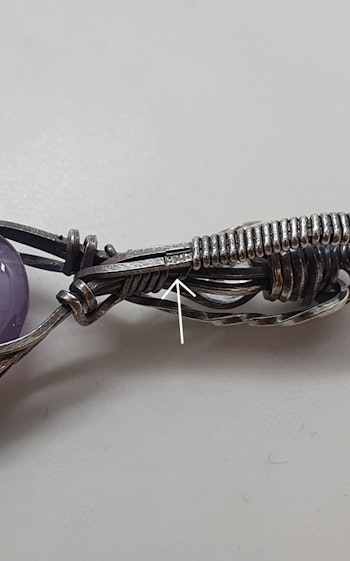 (Sålt) Halsband Delicious Double i 925 sterlingsilver med ametist och topas