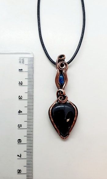 Halsband Delicious Double med svart agat och apatit