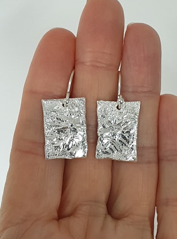 Örhängen Struktur i 925 sterlingsilver