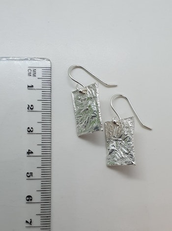 Örhängen Struktur i 925 sterlingsilver