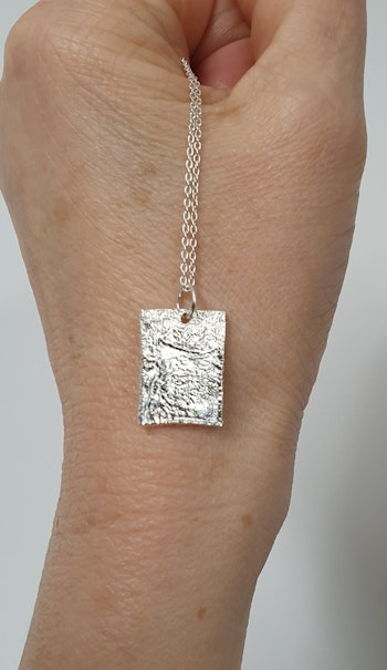 Halsband Struktur i 925 sterlingsilver