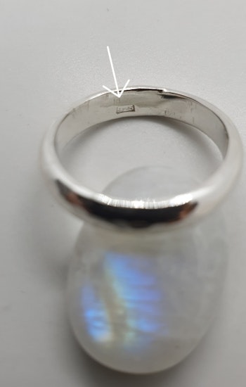 Ring av hamrat 925 sterling silver
