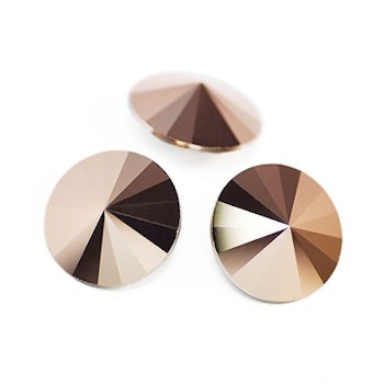 Halsband Luscious Loops i koppar med Rose Gold Swarovski kristall