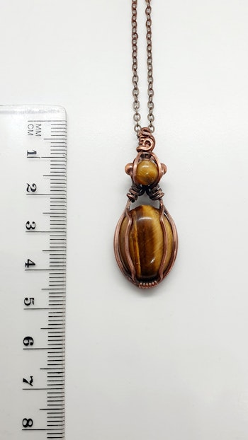 (Sålt) Halsband Delicious Double med tigeröga