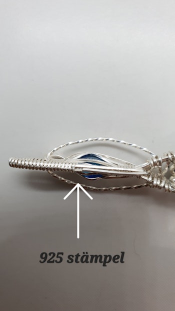 Halsband Delicious Double i 925 sterlingsilver med krysokolla malakit och apatit