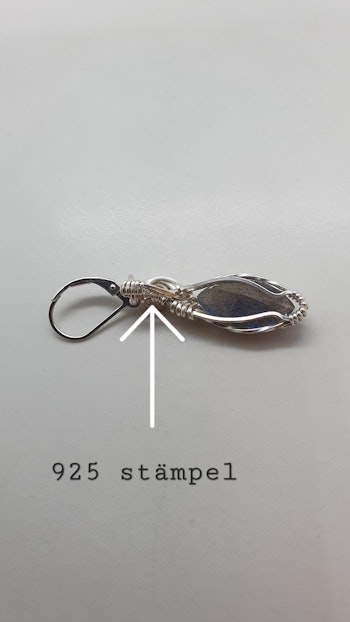 Örhängen Luscious Pearls i 925 sterlingsilver med labradorit