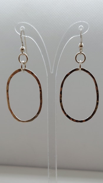 Örhängen Oval i 925 sterling silver