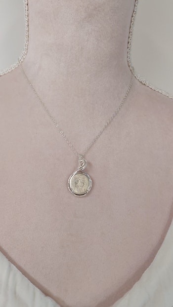 Halsband Coin i 925 sterlingsilver med 25-öring från 1956